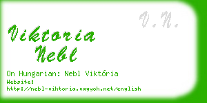 viktoria nebl business card